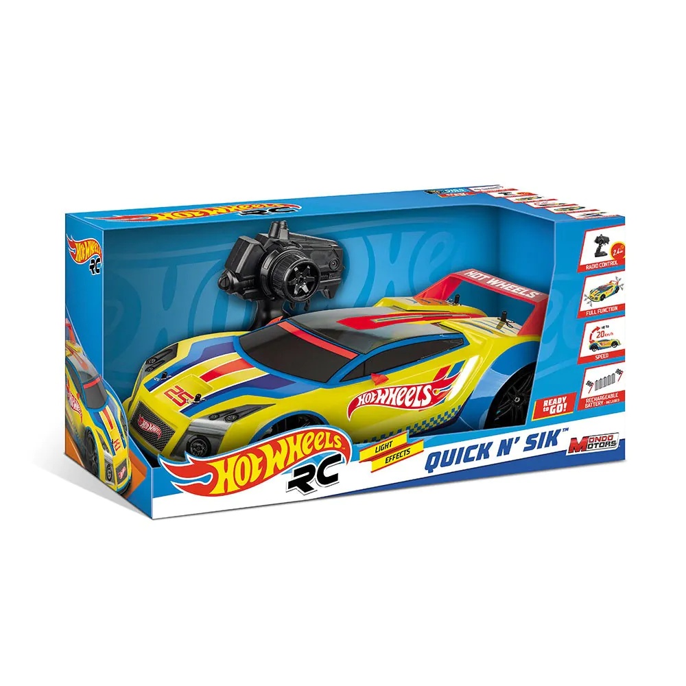 Masinuta cu Telecomanda Hot Wheels Quick N Sik Mondo Motors Scara 1:10 - poza 1