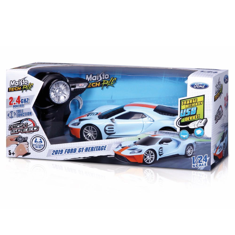 Masinuta cu telecomanda Maisto Tech 2019 Ford GT-Heritage 1:24 - poza 2