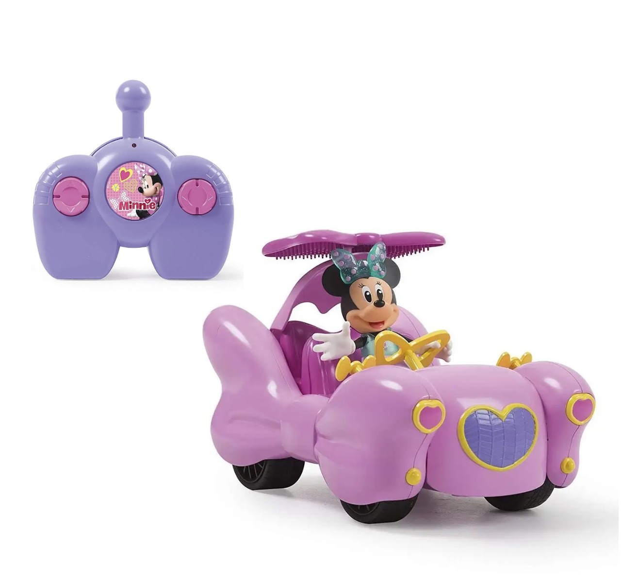 Masinuta cu telecomanda Minnie Fashion cu figurina - poza 1