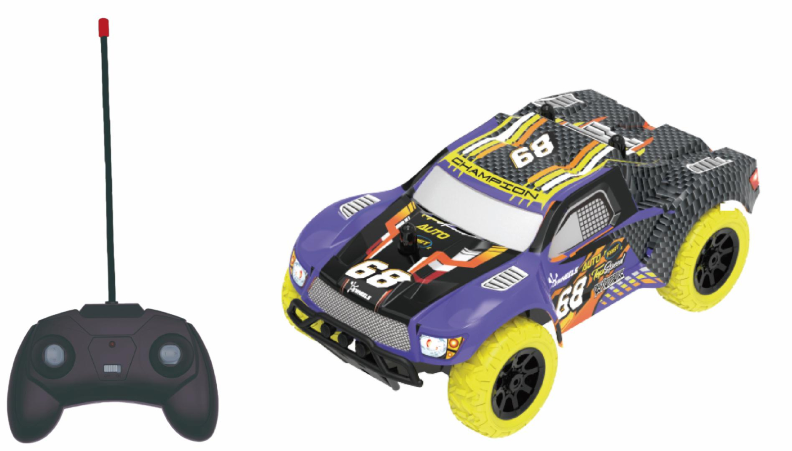 MASINUTA CU TELECOMANDA NITRO RACER, SCARA 1 24, 19CM, ALBASTRU