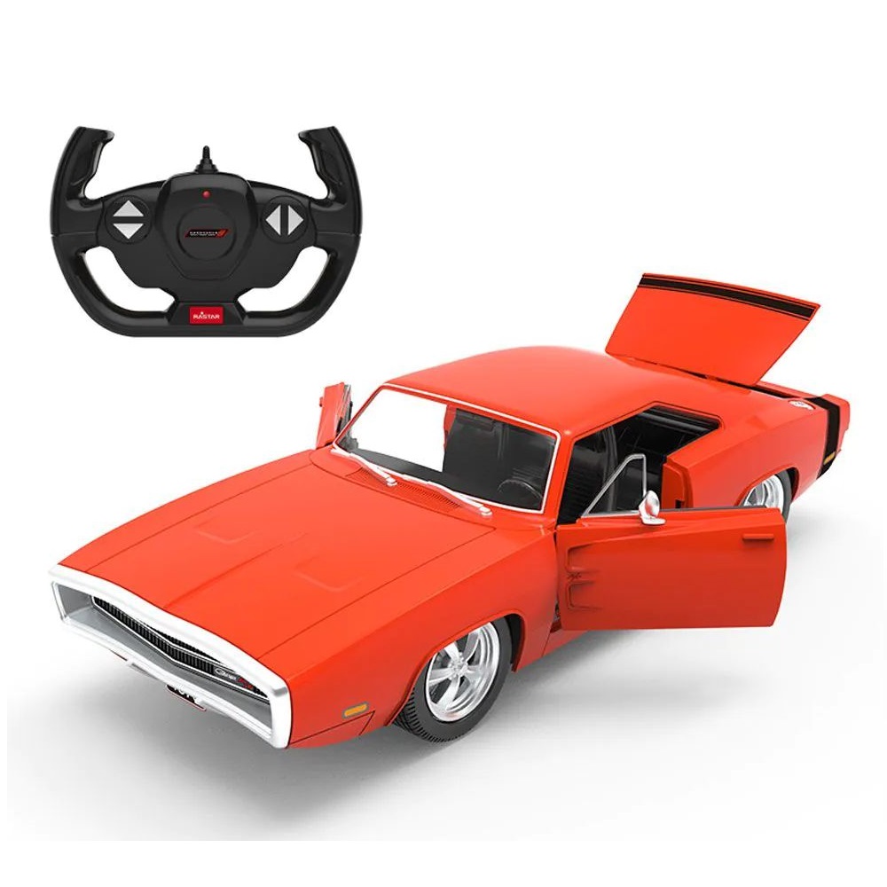 Masinuta cu telecomanda Rastar Dodge Charger Open Trunk 1970 1:16 - poza 1