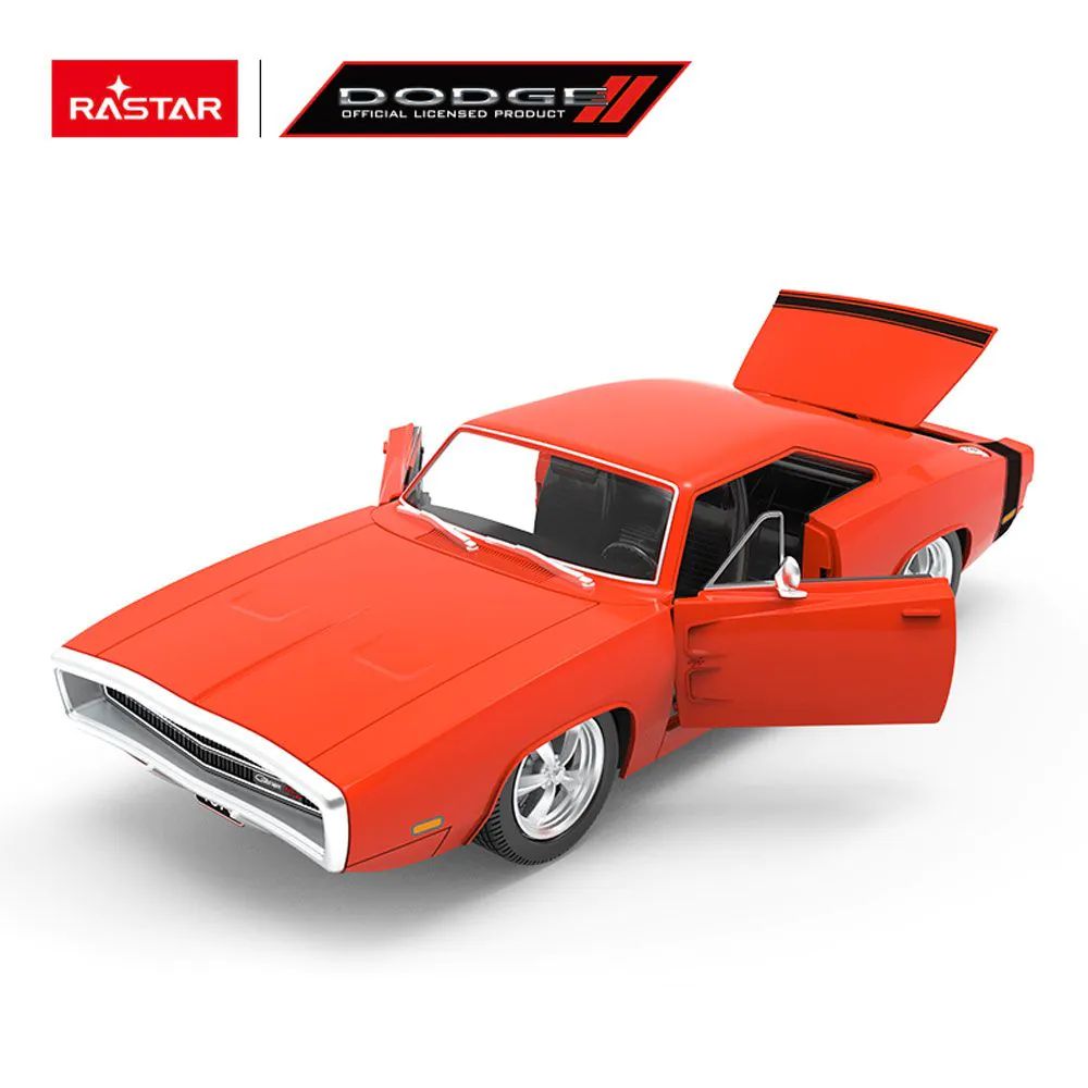 Masinuta cu telecomanda Rastar Dodge Charger Open Trunk 1970 1:16 - poza 3