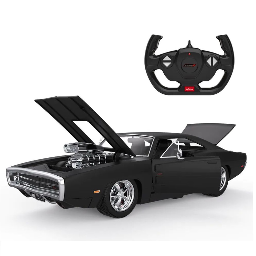 Masinuta cu telecomanda Rastar Dodge Charger Shown Engine 1970 1:16 - poza 1