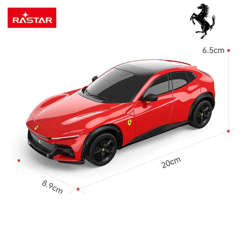 Masinuta cu Telecomanda Rastar Ferrari Purosangue 2.4 GHz Scara 1:24 Rosu - poza 5