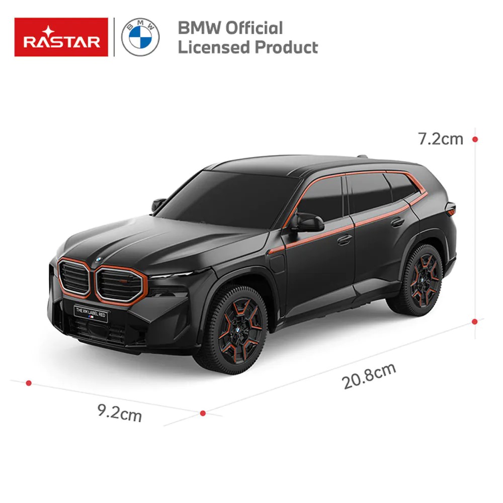 Masinuta cu telecomanda Rastar Jeep BMW XM scara 1:24 Negru - poza 2
