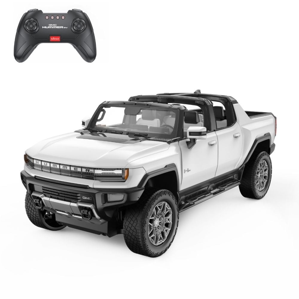 Masinuta cu telecomanda Rastar Jeep Hummer EV cu portiere care se deschid 1:16 - poza 1