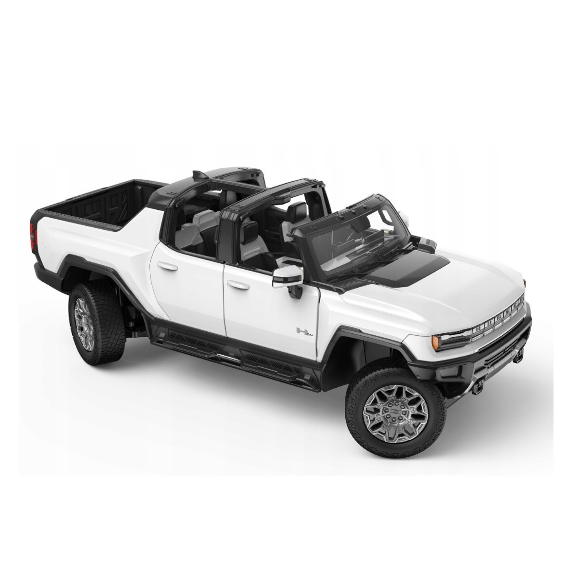 Masinuta cu telecomanda Rastar Jeep Hummer EV cu portiere care se deschid 1:16 - poza 2