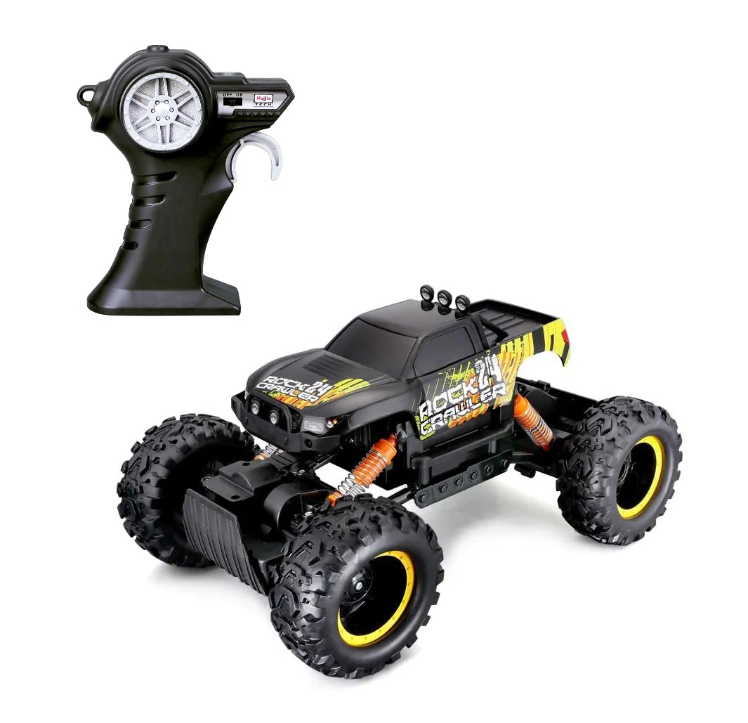 Masinuta cu Telecomanda Rock Crawler Maisto Tech R/C Suspensie Independenta 32 x 21 x 17 cm Neagra - poza 1