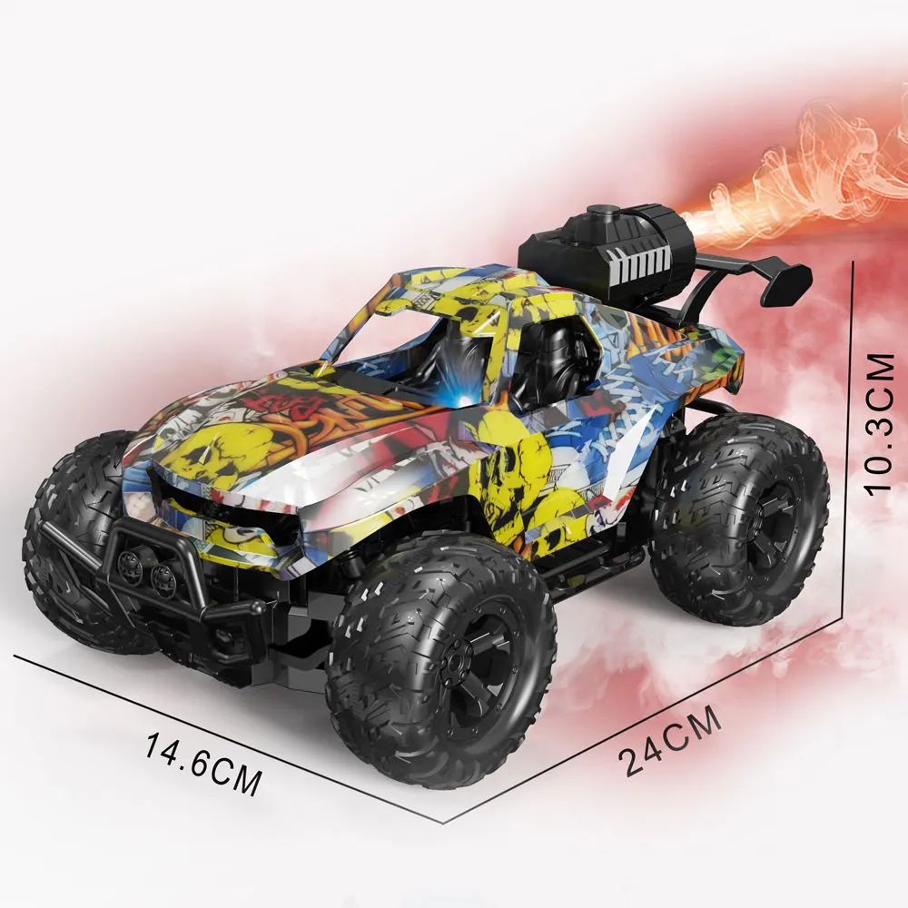 Masinuta cu telecomanda si functie de abur Jeep Spray - poza 2
