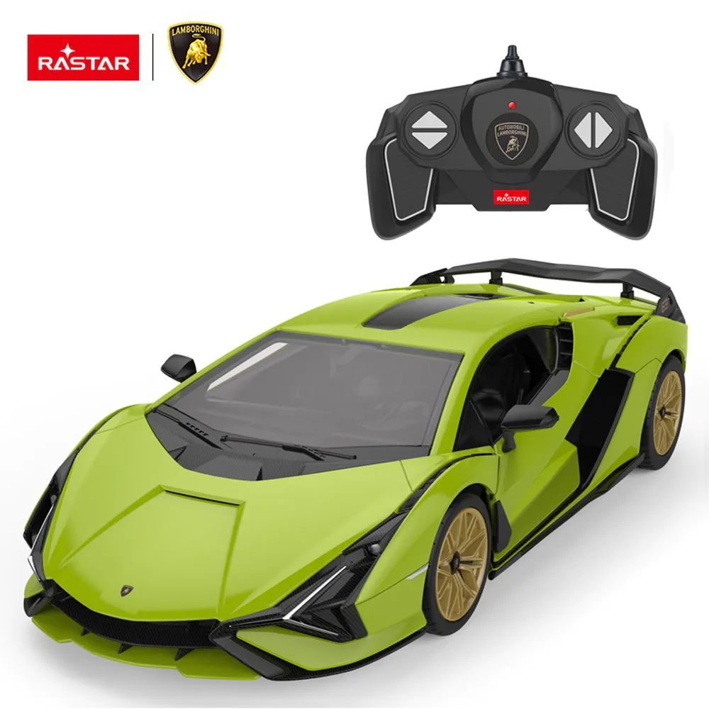 Masinuta de asamblat cu telecomanda Rastar Lamborghini Sian 1:18 - poza 1