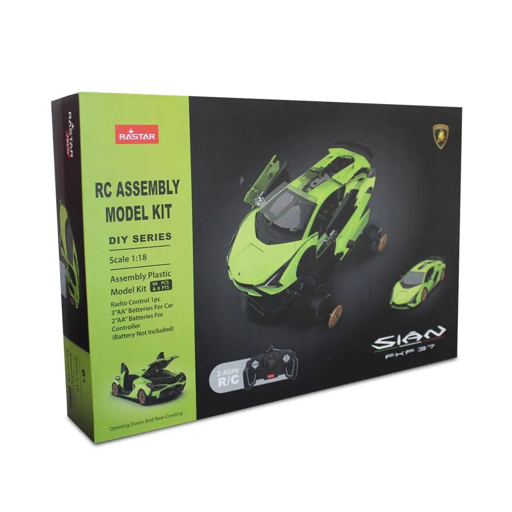 Masinuta de asamblat cu telecomanda Rastar Lamborghini Sian 1:18 - poza 2