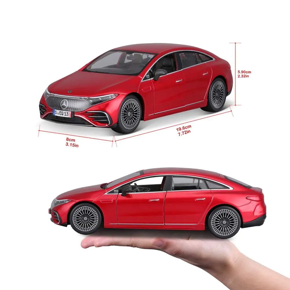 Masinuta de asamblat Maisto Assembly Line Mercedes EQ 1:24 - poza 5