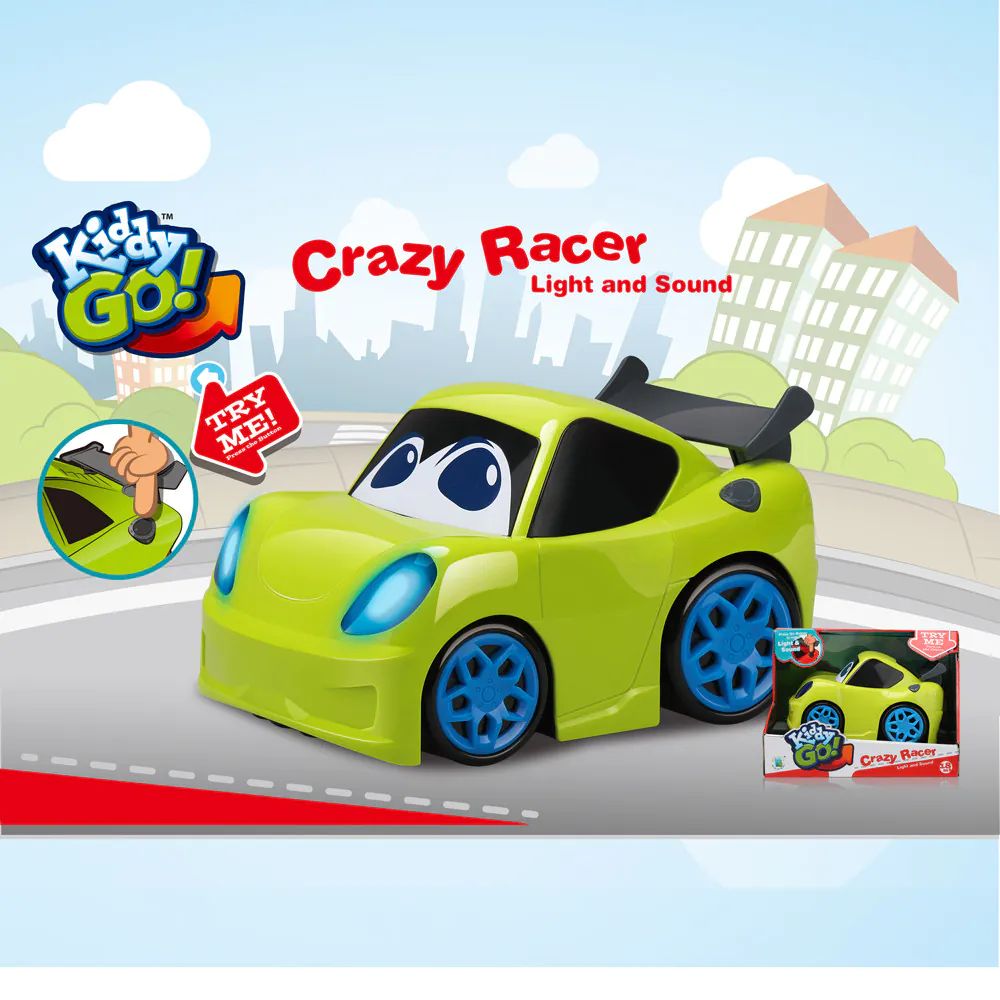 Masinuta de curse cu sunete si lumini Kiddy Go 19 cm - poza 2