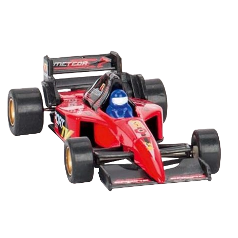 Masinuta de curse die-cast, cu motoras pull-back, rosie