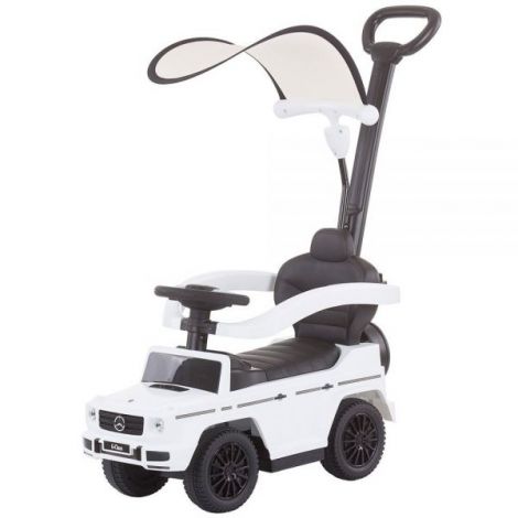 Masinuta de impins Chipolino Mercedes G350 white cu maner si copertina - poza 1