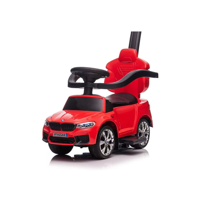 Masinuta de impins cu maner parental 3-in-1 BMW M5 (sx2078) Rosu - Autokids.ro - poza 1