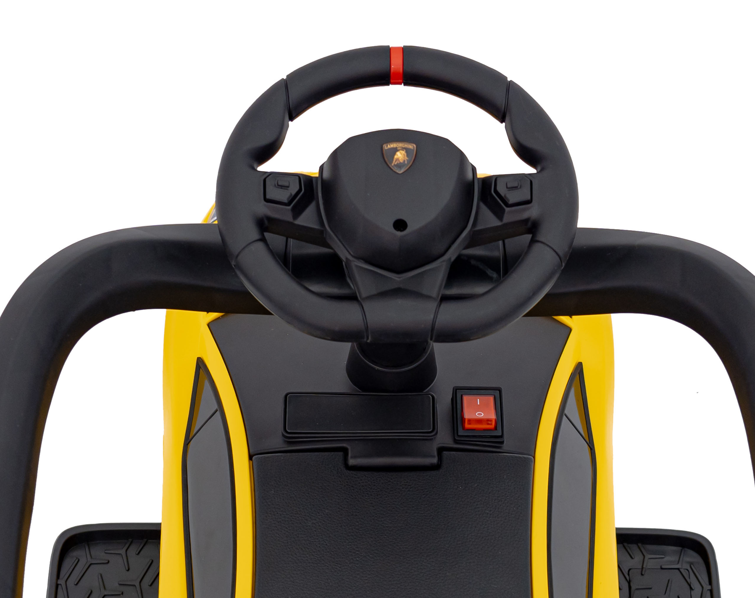 Masinuta de impins cu maner parental Lamborghini Aventador (8810) Galben - Autokids.ro - poza 4