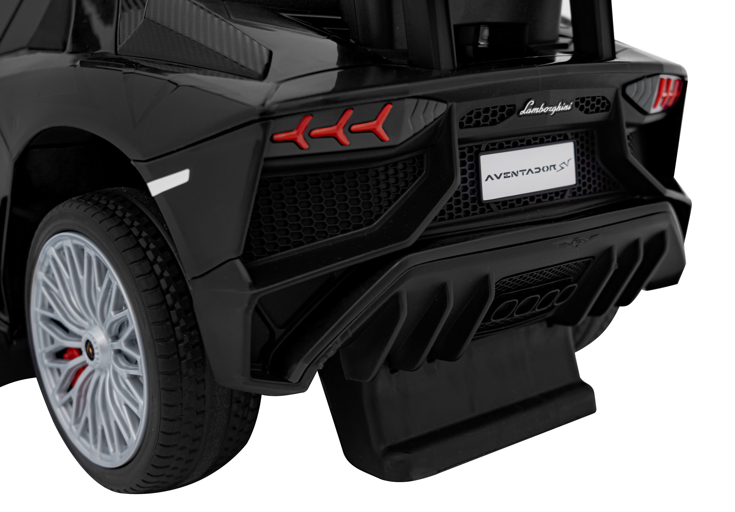 Masinuta de impins cu maner parental Lamborghini Aventador (8810) Negru - Autokids.ro - poza 5