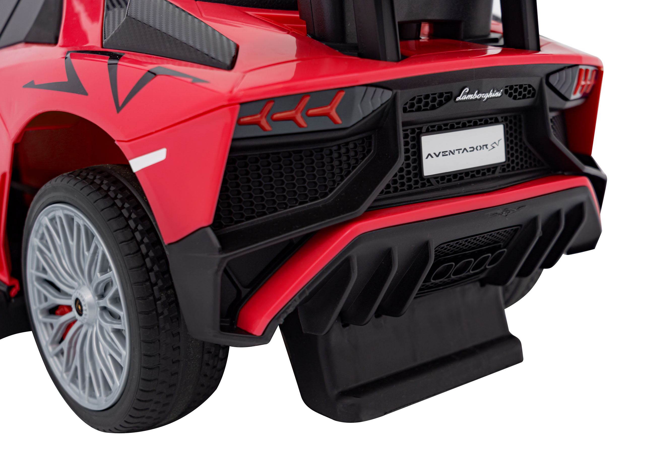 Masinuta de impins cu maner parental Lamborghini Aventador (8810) Rosu - Autokids.ro - poza 5