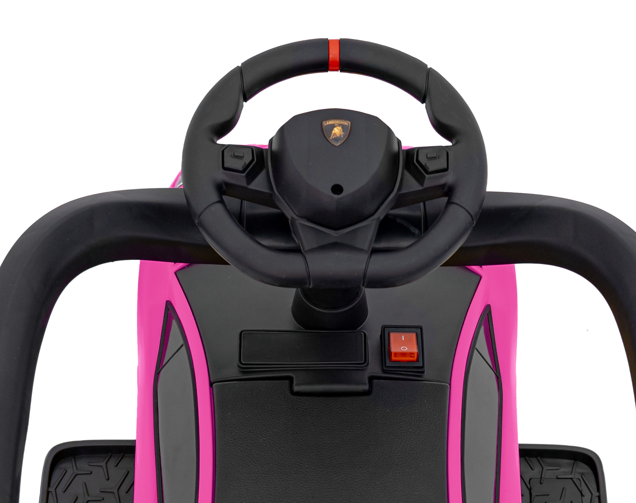 Masinuta de impins cu maner parental Lamborghini Aventador (8810) Roz - Autokids.ro - poza 3