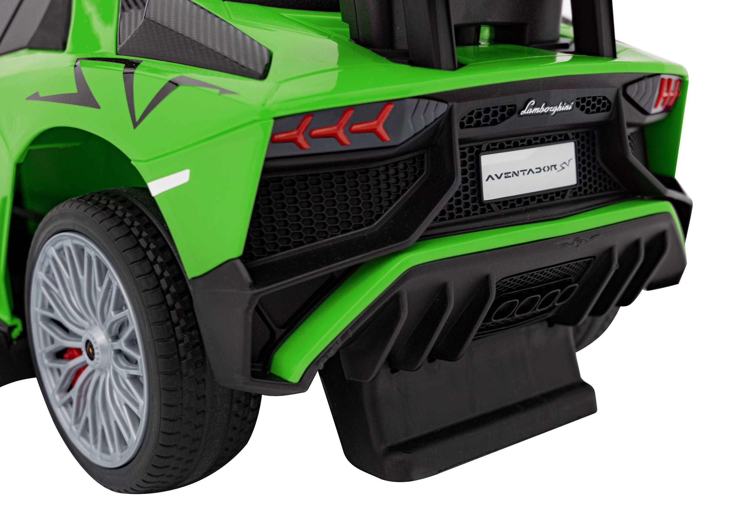 Masinuta de impins cu maner parental Lamborghini Aventador (8810) Verde - Autokids.ro - poza 2