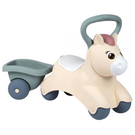 Masinuta de impins Smoby Pony cu remorca - poza 1
