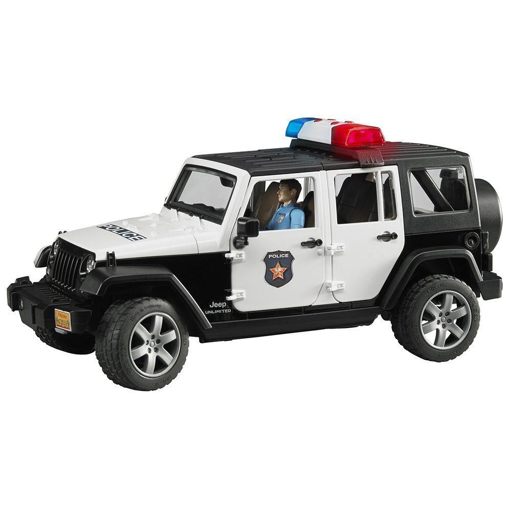 Masinuta de politie Bruder Jeep Wrangler Unlimited Rubicon - poza 1