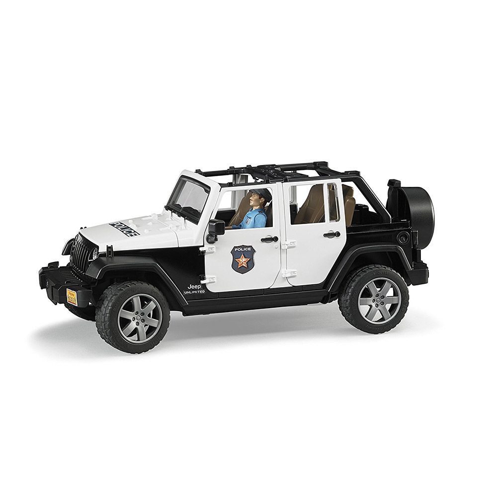 Masinuta de politie Bruder Jeep Wrangler Unlimited Rubicon - poza 3