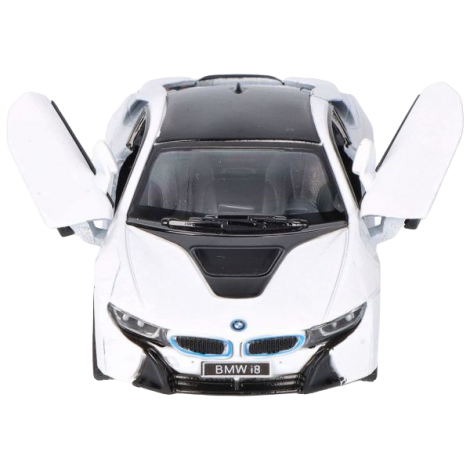 Masinuta die cast BMW i8, scara 1 la 36, 12.5 cm, alba - poza 1