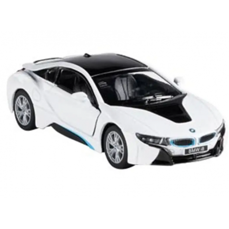 Masinuta die cast BMW i8, scara 1 la 36, 12.5 cm, alba - poza 2