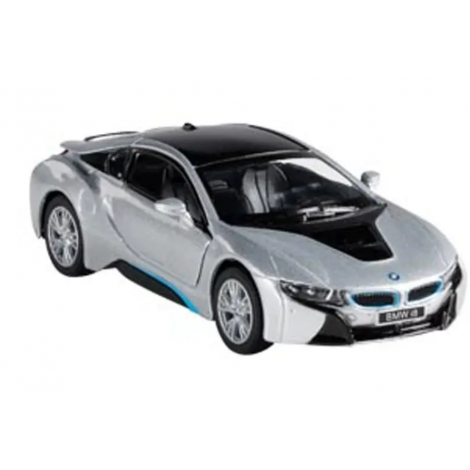 Masinuta die cast BMW i8, scara 1 la 36, 12.5 cm, gri - poza 2