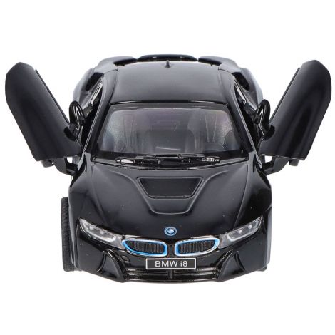 Masinuta die cast BMW i8, scara 1 la 36, 12.5 cm, neagra - poza 1