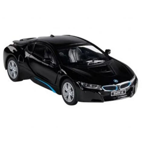 Masinuta die cast BMW i8, scara 1 la 36, 12.5 cm, neagra - poza 2