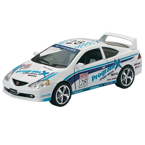 Masinuta die cast de curse, scara 1:36, 12.5 cm, Honda Integra, alba