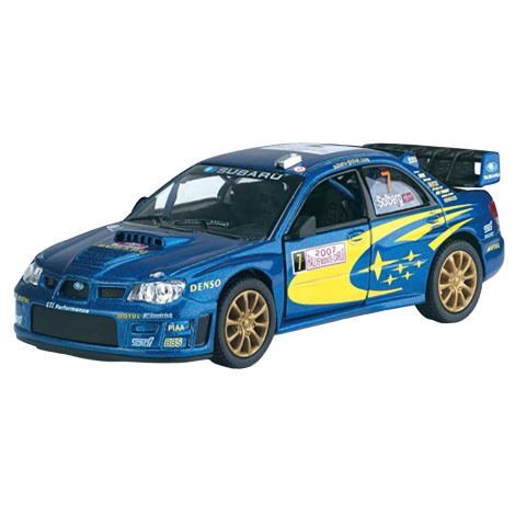 Masinuta die cast de curse, scara 1:36, 12.5 cm, Subaru, albastra