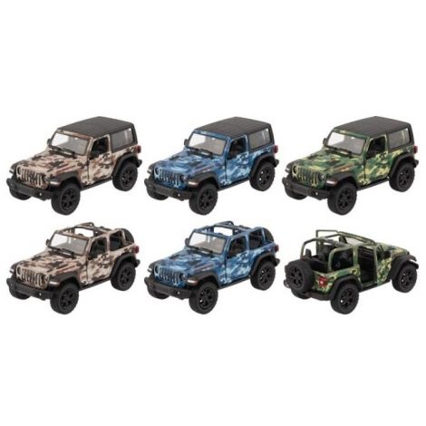 Masinuta die-cast Jeep Wrangler 2018, scara 1:34, cu functie pull-back, 12.5 cm lungime - poza 2