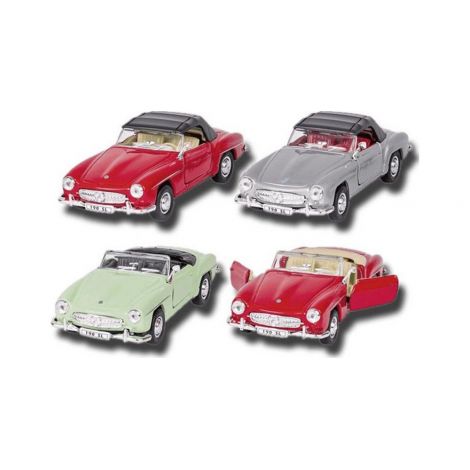 Masinuta Die-Cast Mercedes-Benz 190 SL 1955 – scara 1:36, cu functie pull-back – Goki - poza 3