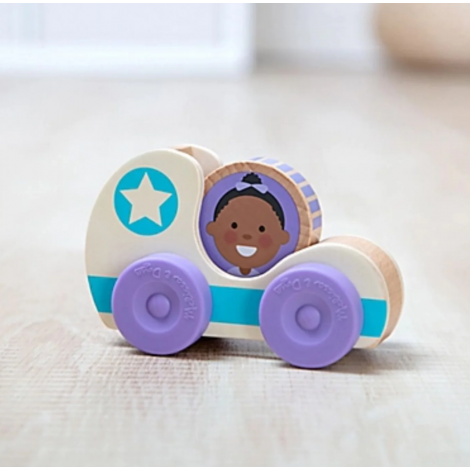 Masinuta din lemn Blue Star colectia GO TOTs - poza 2