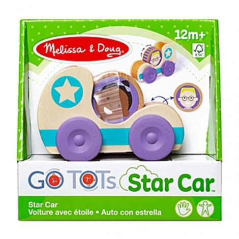 Masinuta din lemn Blue Star colectia GO TOTs - poza 3