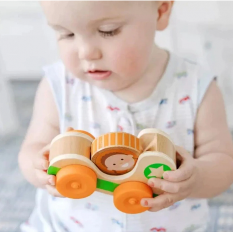 Masinuta din lemn Green Star colectia GO TOTs - poza 2
