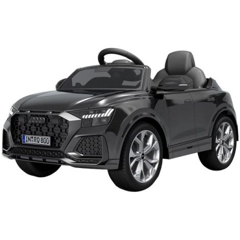 Masinuta electrica Chipolino Audi RS Q8 cu scaun din piele si roti EVA black - poza 1