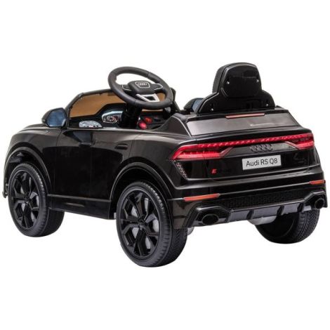 Masinuta electrica Chipolino Audi RS Q8 cu scaun din piele si roti EVA black - poza 4