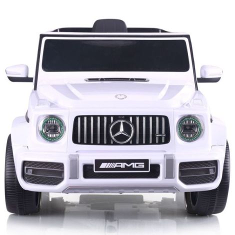 Masinuta electrica Chipolino SUV Mercedes AMG G63 cu scaun din piele si roti EVA white - poza 1