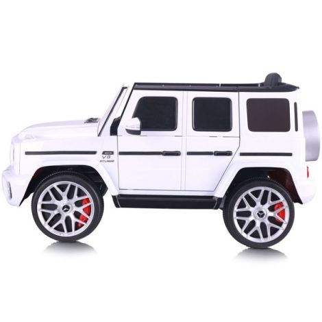 Masinuta electrica Chipolino SUV Mercedes AMG G63 cu scaun din piele si roti EVA white - poza 2