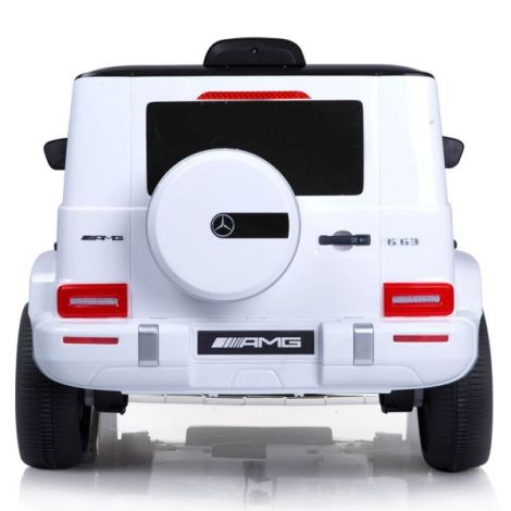 Masinuta electrica Chipolino SUV Mercedes AMG G63 cu scaun din piele si roti EVA white - poza 3