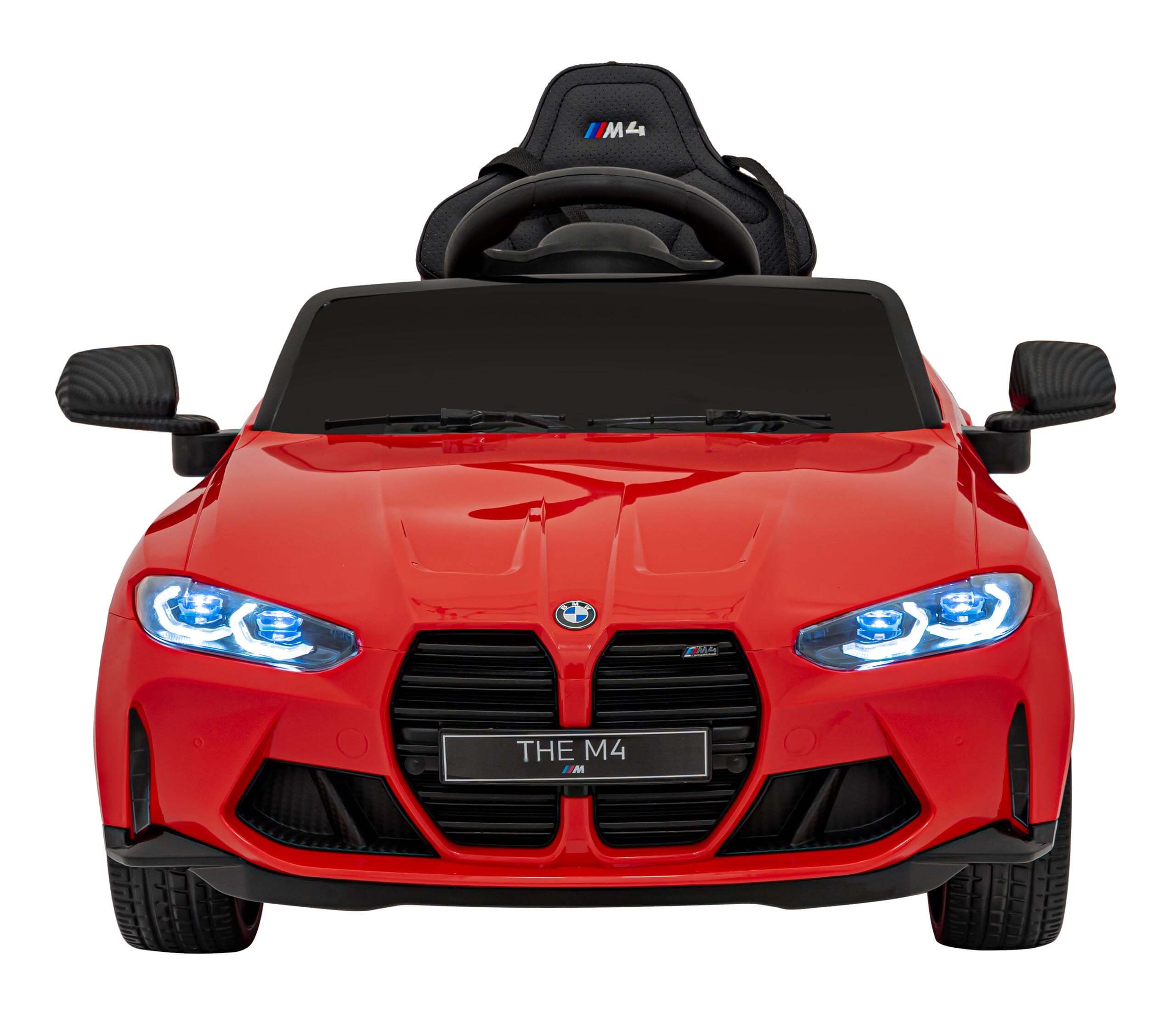 Masinuta electrica copii BMW M4 SX-2418 Rosu 12V, roti EVA, scaun piele ecologica, telecomanda parentala - Autokids.ro - poza 2