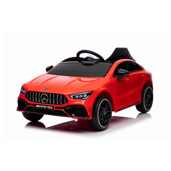 Masinuta electrica copii Mercedes-AMG CLA45 12V 90W Rosu, roti EVA, telecomanda parentala, Bluetooth, scaun piele eco, Mercedes Benz - Autokids.ro - poza 1