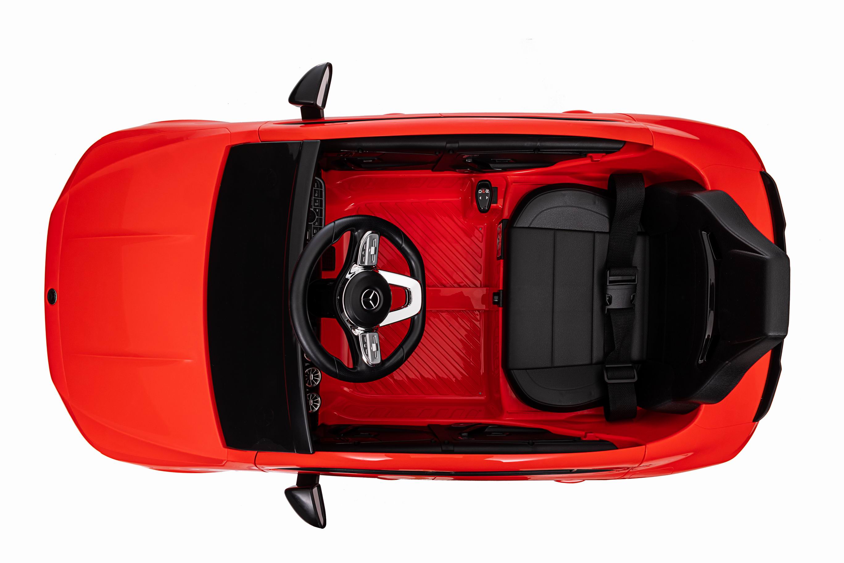 Masinuta electrica copii Mercedes-AMG CLA45 12V 90W Rosu, roti EVA, telecomanda parentala, Bluetooth, scaun piele eco, Mercedes Benz - Autokids.ro - poza 3