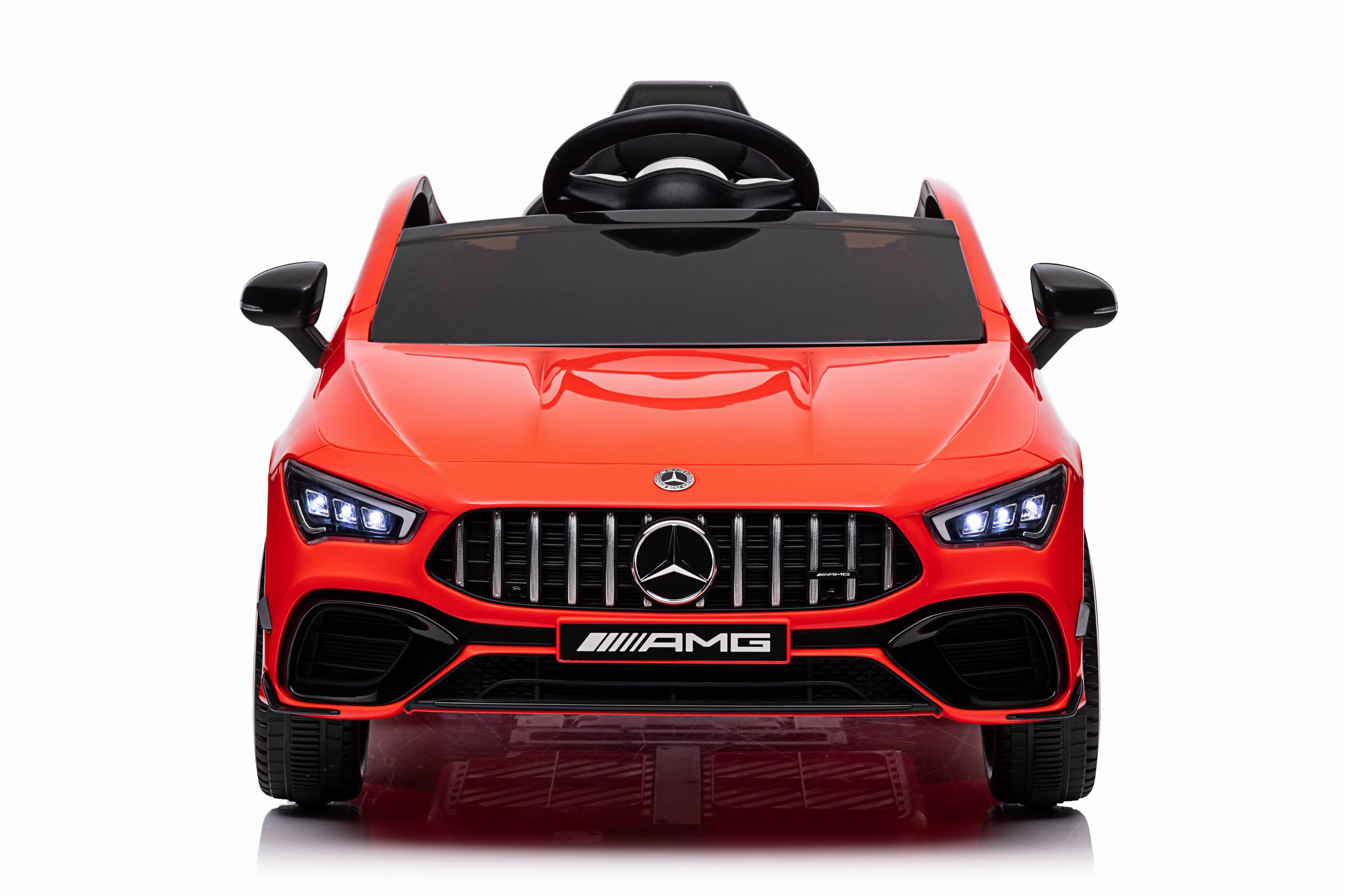 Masinuta electrica copii Mercedes-AMG CLA45 12V 90W Rosu, roti EVA, telecomanda parentala, Bluetooth, scaun piele eco, Mercedes Benz - Autokids.ro - poza 4