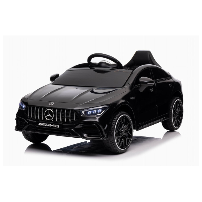 Masinuta electrica copii Mercedes-AMG CLA45 12V Negru, roti EVA, telecomanda parentala, scaun piele eco, Mercedes Benz - Autokids.ro - poza 1